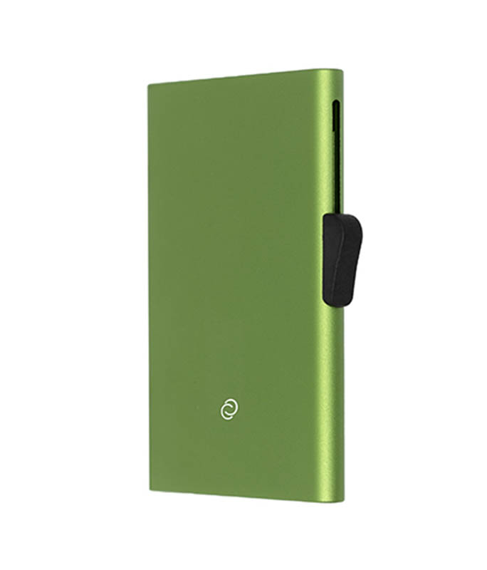 C SECURE Kαρτοθήκη αλουμινίου με προστασία RFID Olive Green CH22239 Πορτοφόλια-Καρτοθήκες